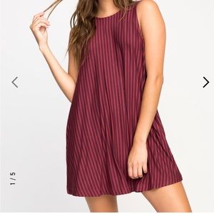 RVCA tempted striped dress